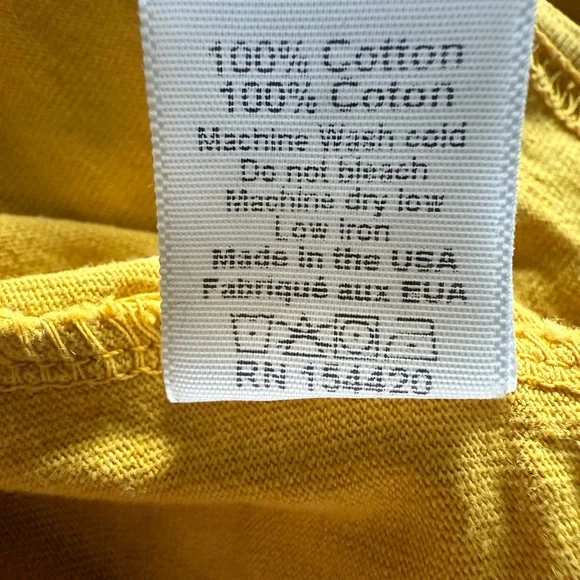 Clare V OUI Yellow Pink Short Sleeve Tee Retro Style- worn once! Perfect - Picture 5 of 6